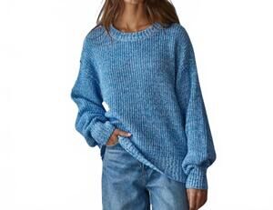 NEW BY TOGETHER bree knit sweater in blue